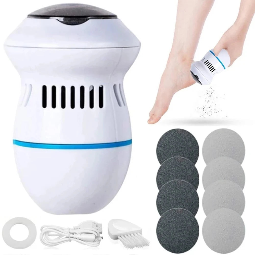 Rechargeable Electric Foot File: Professional Skin Trimmer for Pedicure and Foot Care