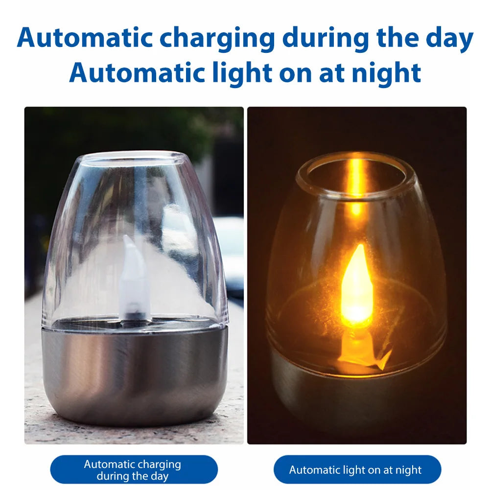 Outdoor Solar Candle Lights: Warm LED Night Lights for Parties, Halloween, and Festive Decor