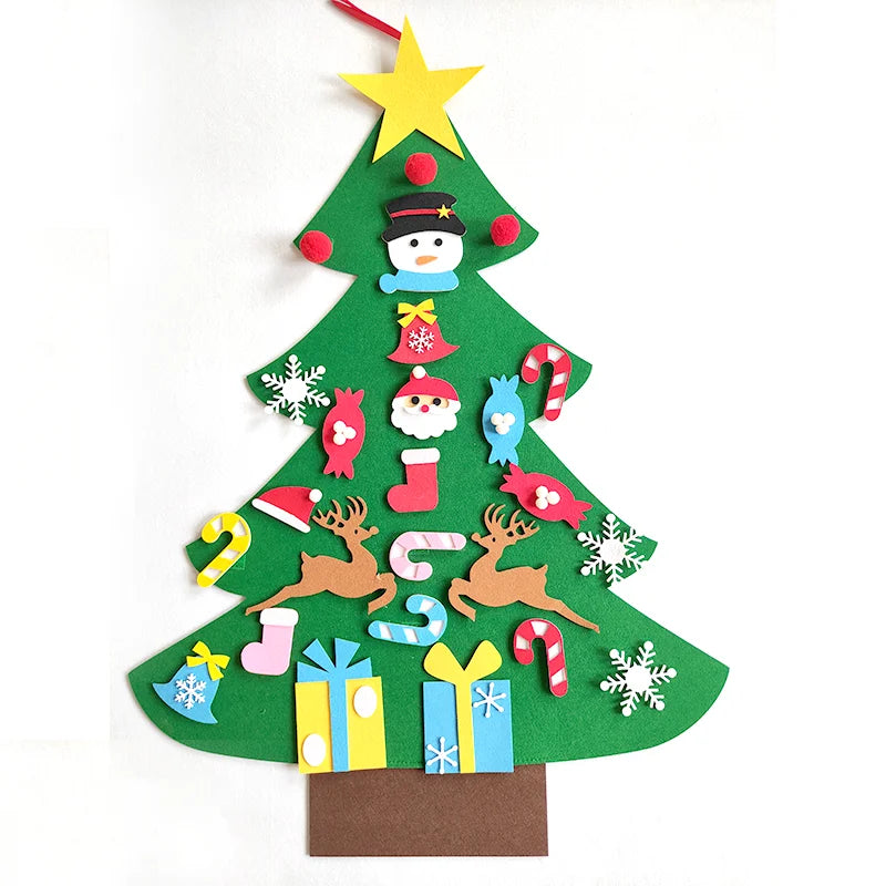 DIY Christmas Tree Decoration: Felt Ornaments for Home Holiday Cheer and Kids' Gifts