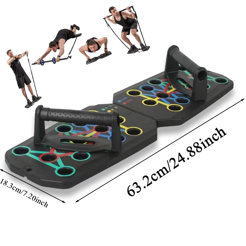 Gyroscopic Wrist Trainer & Push-Up Board: Portable Muscle Exercise Equipment with Handles