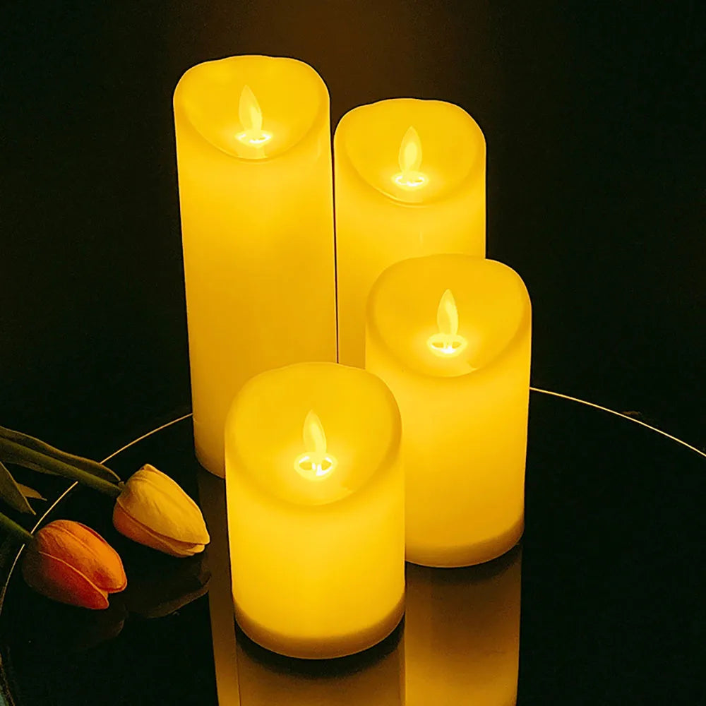 LED Swinging Candle Head with Remote: Perfect for Christmas Decorations
