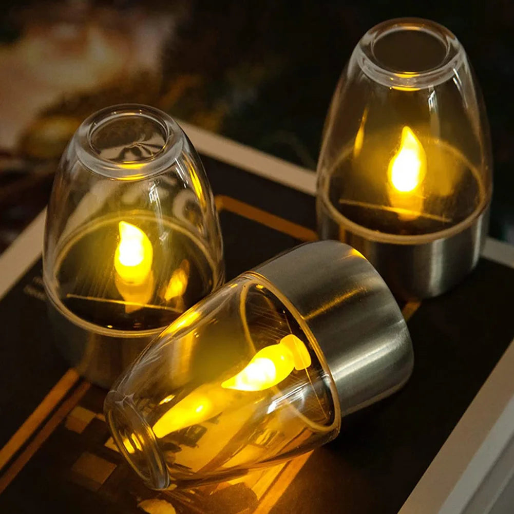 Outdoor Solar Candle Lights: Warm LED Night Lights for Parties, Halloween, and Festive Decor