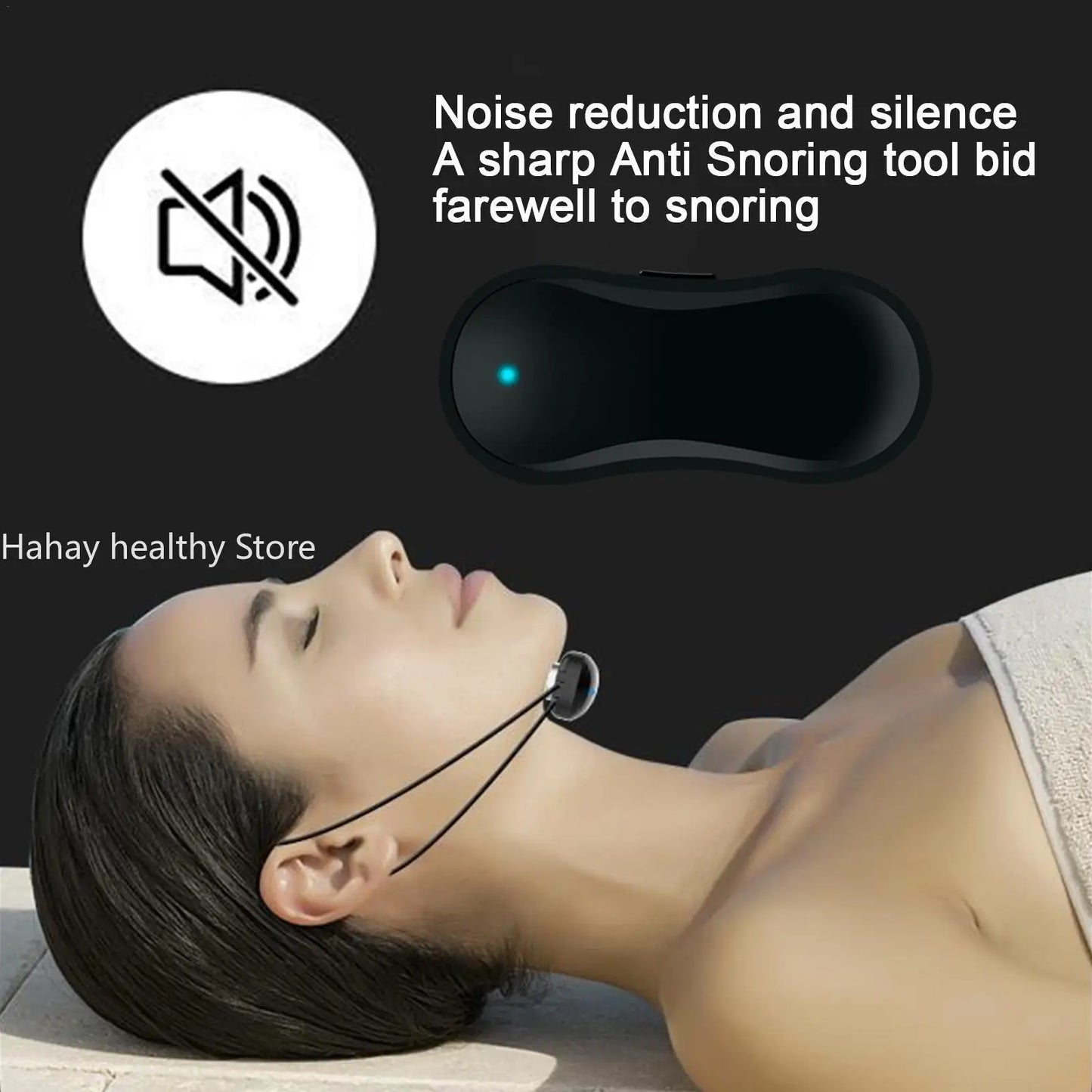 Smart Anti-Snoring Device: Portable USB Noise Reduction Muscle Stimulator for Better Sleep
