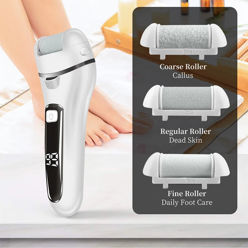 Professional Electric Foot Sandpaper File: Heels Grinding Tool for Dead Skin and Callus Removal