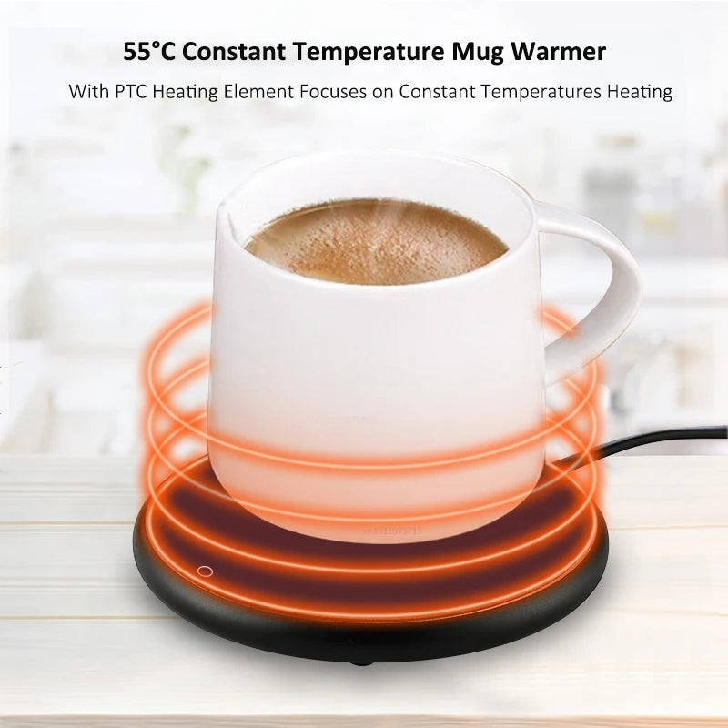 USB Mug Warmer: Electric Heating Coaster for Coffee, Tea, and Milk