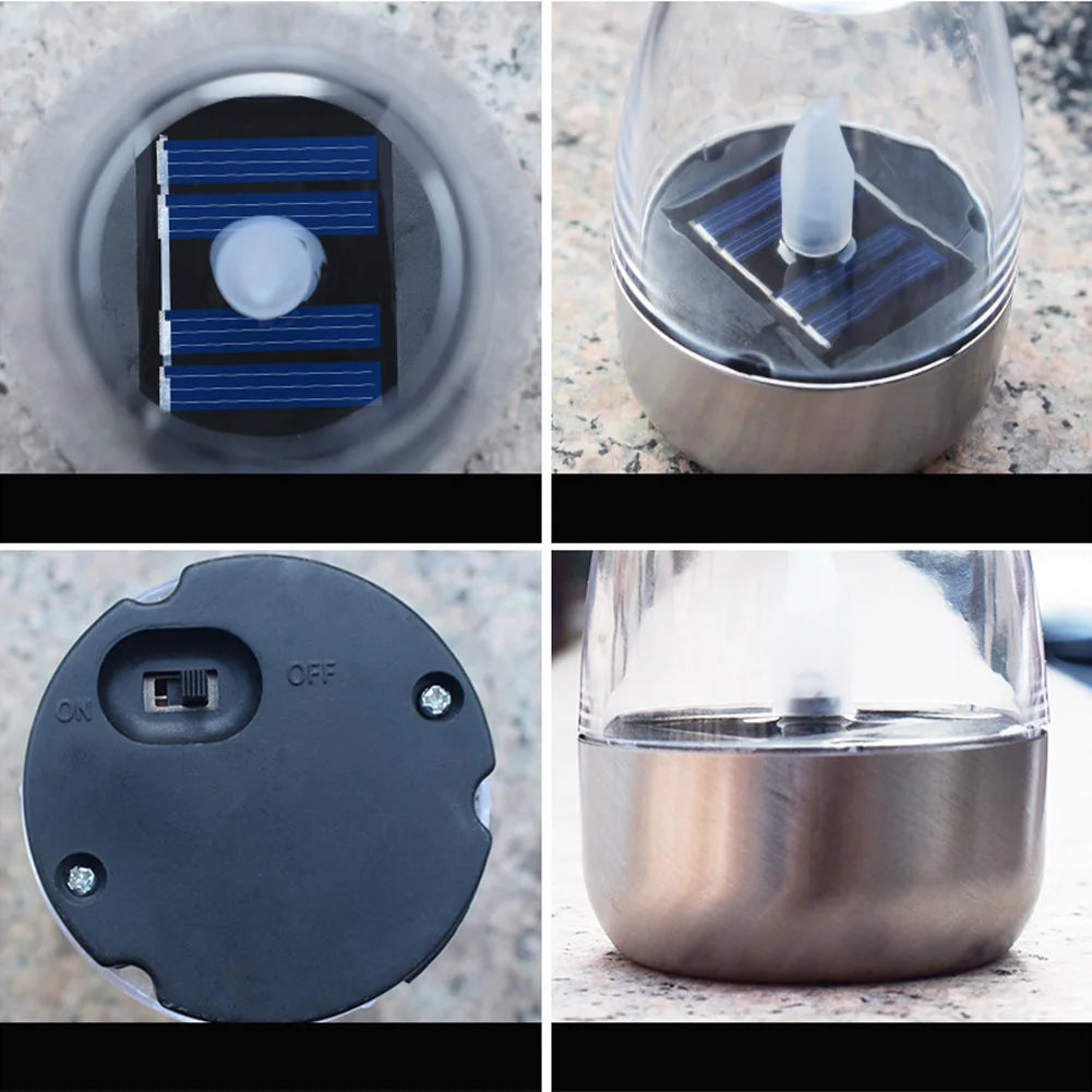 Outdoor Solar Candle Lights: Warm LED Night Lights for Parties, Halloween, and Festive Decor
