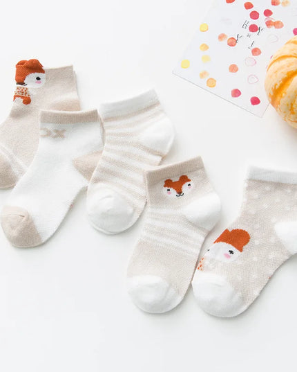 5 Pairs of Cute Infant Baby Socks