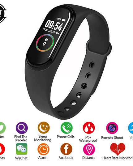 Digital Smartwatch: Bluetooth-Compatible Health Monitor with Blood Pressure and Heart Rate Tracking