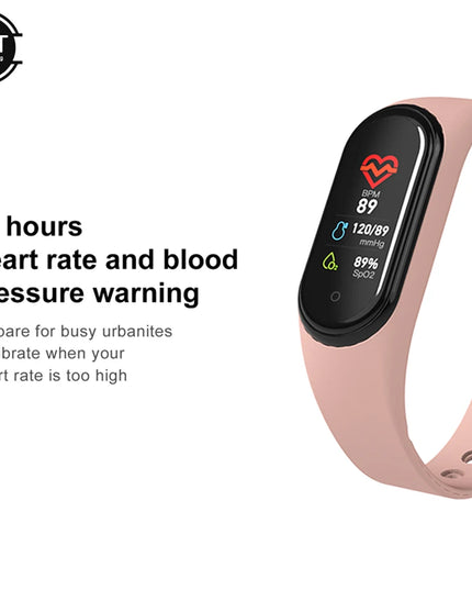 Digital Smartwatch: Bluetooth-Compatible Health Monitor with Blood Pressure and Heart Rate Tracking