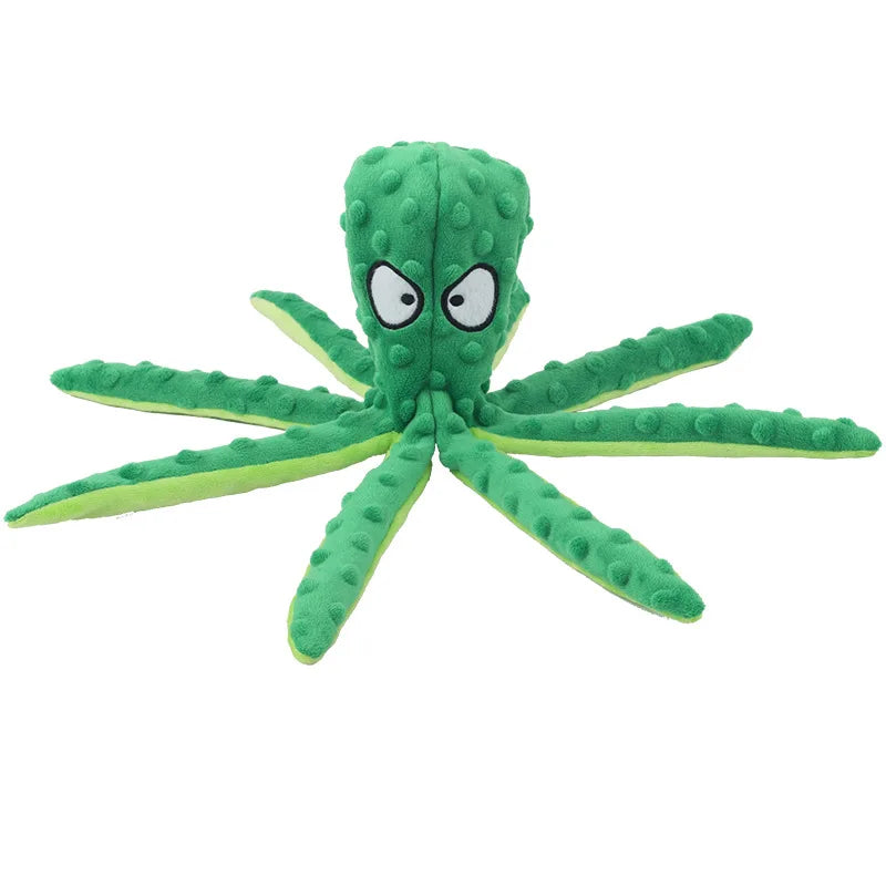 Interactive Plush Dog Toy: Voice Octopus Shell Puzzle for Teeth Cleaning and Chewing