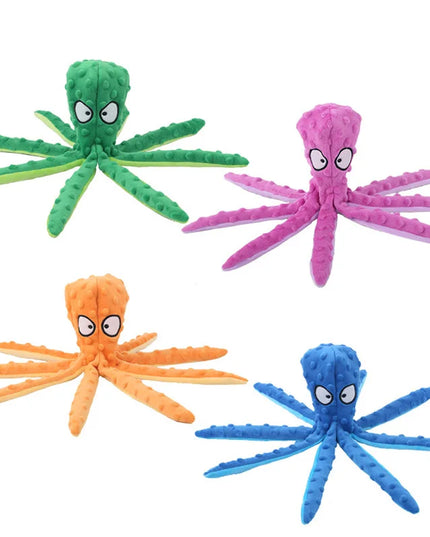 Interactive Plush Dog Toy: Voice Octopus Shell Puzzle for Teeth Cleaning and Chewing