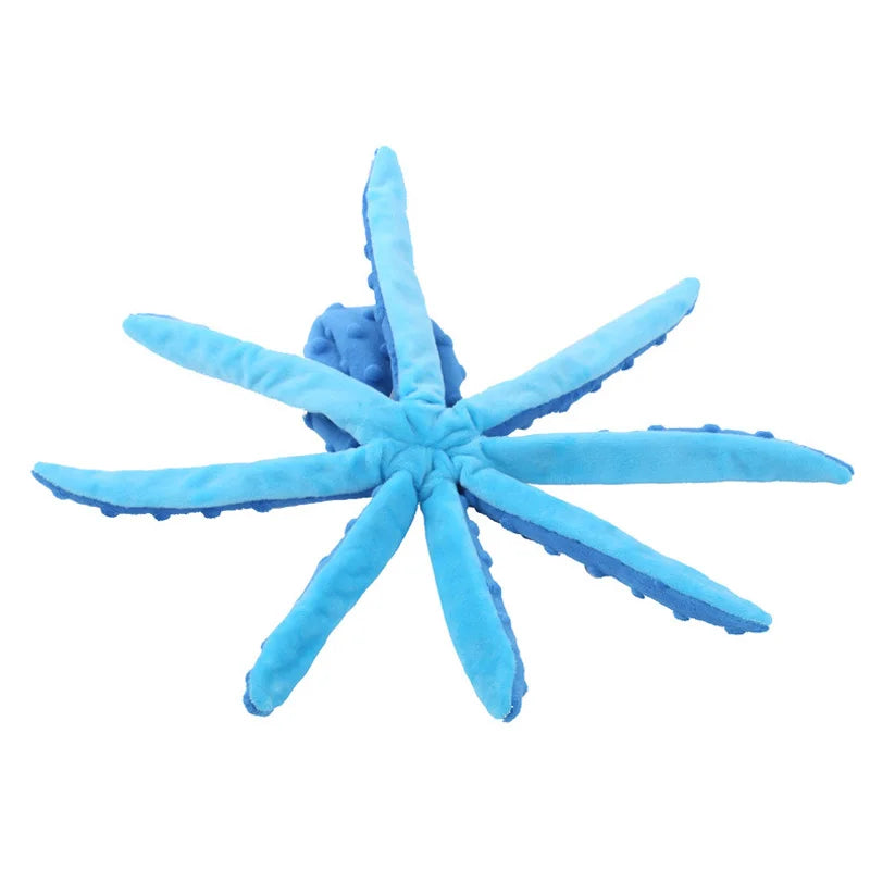 Interactive Plush Dog Toy: Voice Octopus Shell Puzzle for Teeth Cleaning and Chewing