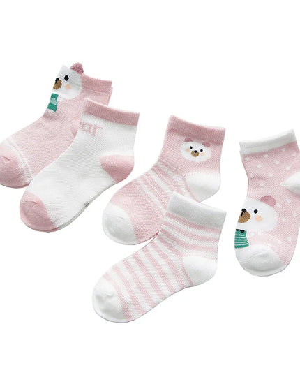5 Pairs of Cute Infant Baby Socks