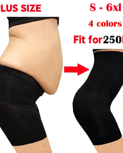 S-6XL Body Shaper: High Waist Slimming Underwear for Women with Tummy Control