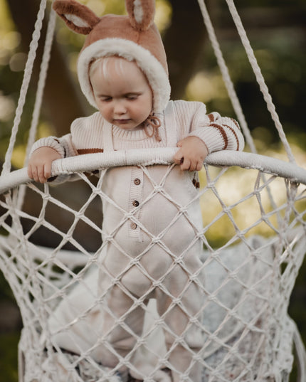 Jojo suspenders beige