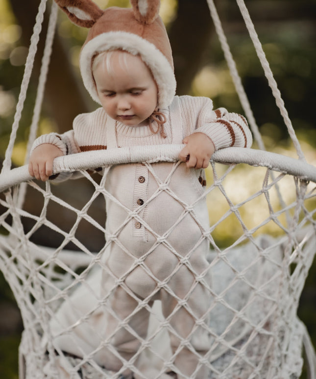 Jojo suspenders beige
