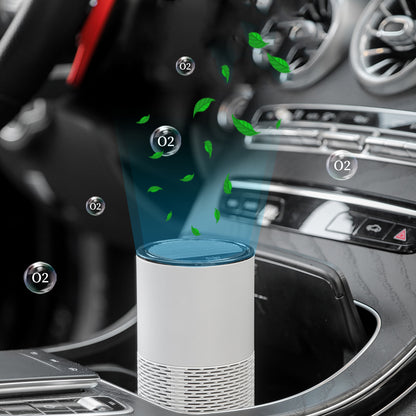USB Car Air Purifier: Mini Aromatherapy and Formaldehyde Removal Device with Negative Ion Technology