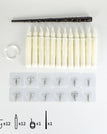 Magic wand-square hook-warm white flash remote control rod wax