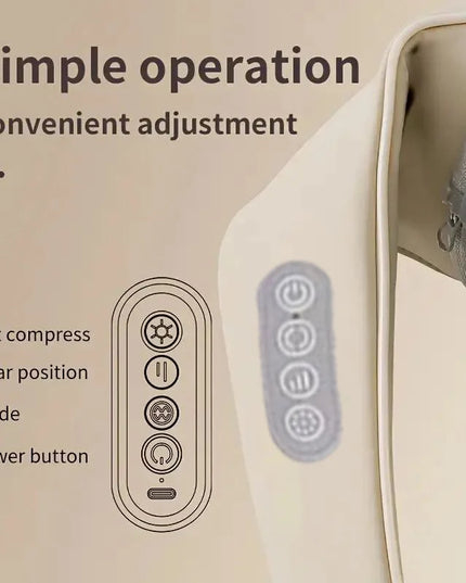 Multi-Functional U-Shaped Kneading Massage Cape: Cervical Spine and Shoulder Massager