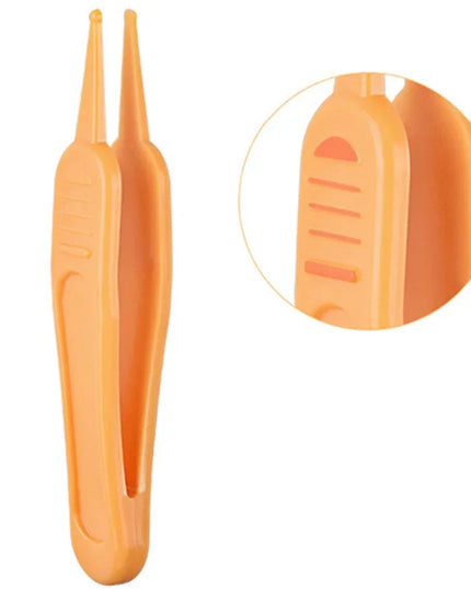 1PC Infant Ear and Nose Cleaner: Safe Round Head Tweezers for Baby Care