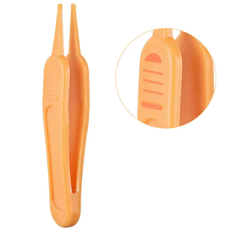 1PC Infant Ear and Nose Cleaner: Safe Round Head Tweezers for Baby Care