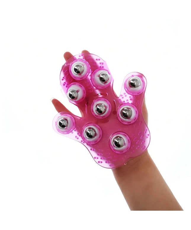 Roller Ball Massage Glove: Anti-Cellulite Massager for Pain Relief and Relaxation