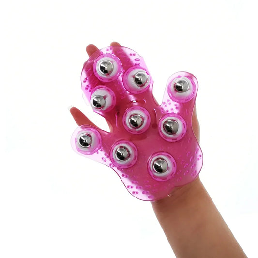 Roller Ball Massage Glove: Anti-Cellulite Massager for Pain Relief and Relaxation