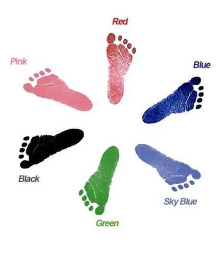 Newborn Baby DIY Hand And Footprint Kit Ink Pads Photo Frame Handprint Toddlers Souvenir Accessories Safe Clean Baby Shower Gift