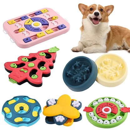 Pet Puzzle Toy: Slow Feeding Dog Bowl for Puppies - Interactive IQ Food Dispenser