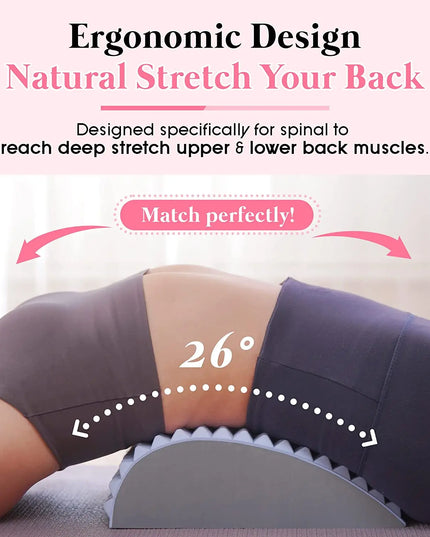 Chronic Back Pain Treatment: Stretcher Pillow for Lumbar Support and Neck Relief