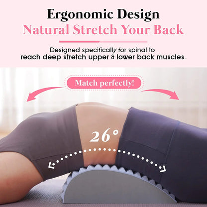 Chronic Back Pain Treatment: Stretcher Pillow for Lumbar Support and Neck Relief