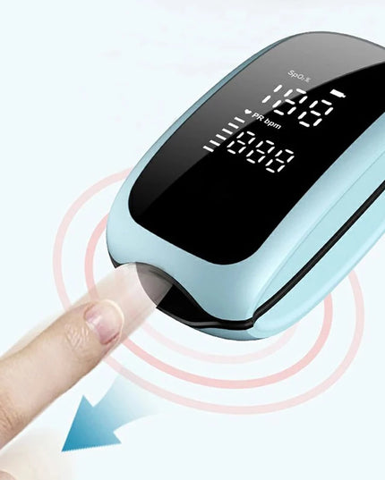 Portable SpO2 Blood Oxygen Monitor: Rechargeable Pulse Oximeter with Heart Rate Display