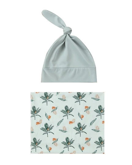 Baby Swaddle and Hat set