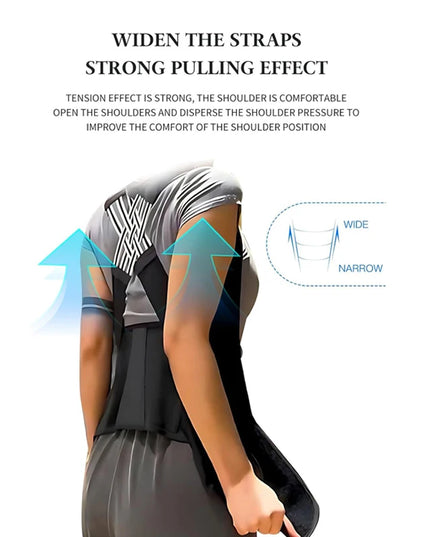 Adjustable Back Posture Corrector Brace: Breathable Support for Kids, and Adults