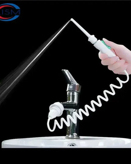 Teeth Cleaner Oral Irrigator: Portable Faucet Water Flosser with No Charging Needed