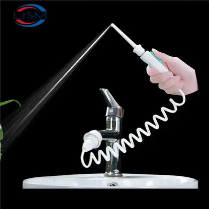 Teeth Cleaner Oral Irrigator: Portable Faucet Water Flosser with No Charging Needed