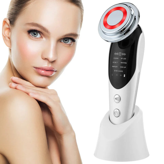 Multifunctional EMS Microcurrent Face Lifting & LED Skin Rejuvenation Massager