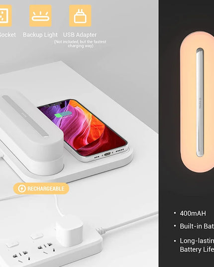 Fast Charge Wireless Desk Lamp: Adjustable Touch Light for Bedroom and Office Use
