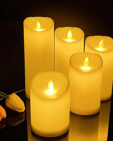 LED Swinging Candle Head with Remote: Perfect for Christmas Decorations