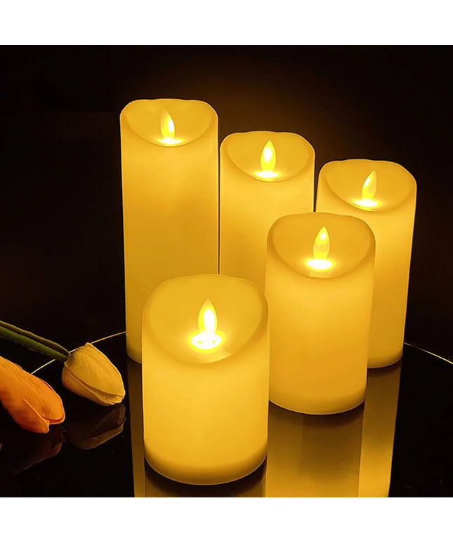 LED Swinging Candle Head with Remote: Perfect for Christmas Decorations