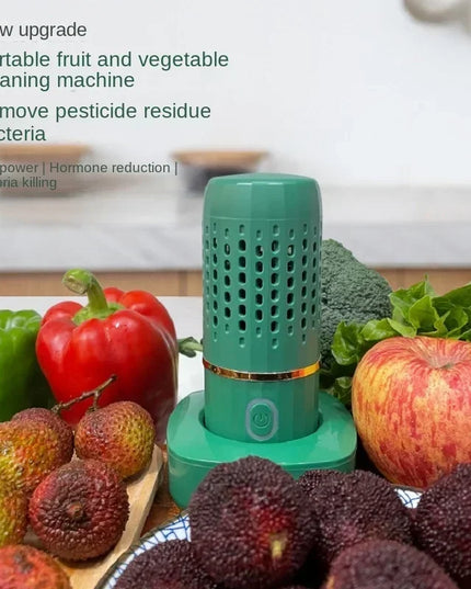 Portable Ultrasonic Fruit and Vegetable Washing Machine: Wireless Food Cleaner for Outdoor Use
