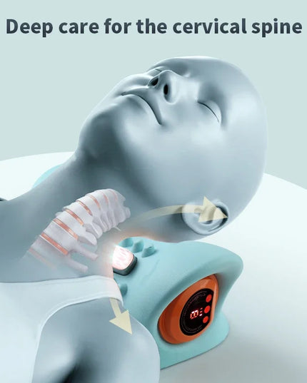 Multifunctional Electric Neck Massager: Vibration and Heat Therapy for Cervical Spine Relief