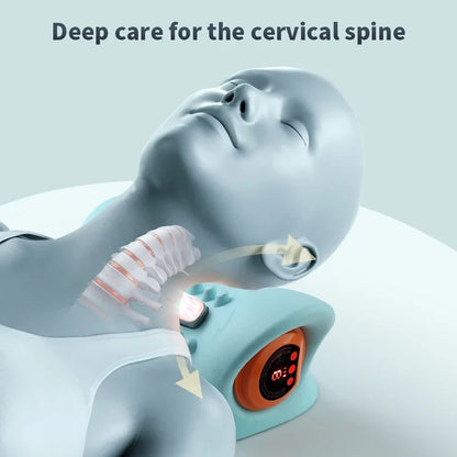 Multifunctional Electric Neck Massager: Vibration and Heat Therapy for Cervical Spine Relief
