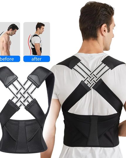 Adjustable Back Posture Corrector Brace: Breathable Support for Kids, and Adults