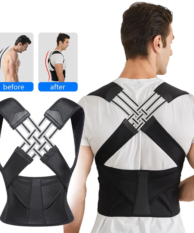 Adjustable Back Posture Corrector Brace: Breathable Support for Kids, and Adults