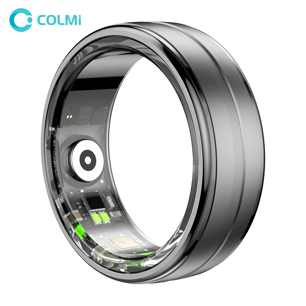 Heart Rate and Blood Oxygen Monitoring Smart Ring: Waterproof (IP68 & 5ATM) for Active Lifestyles