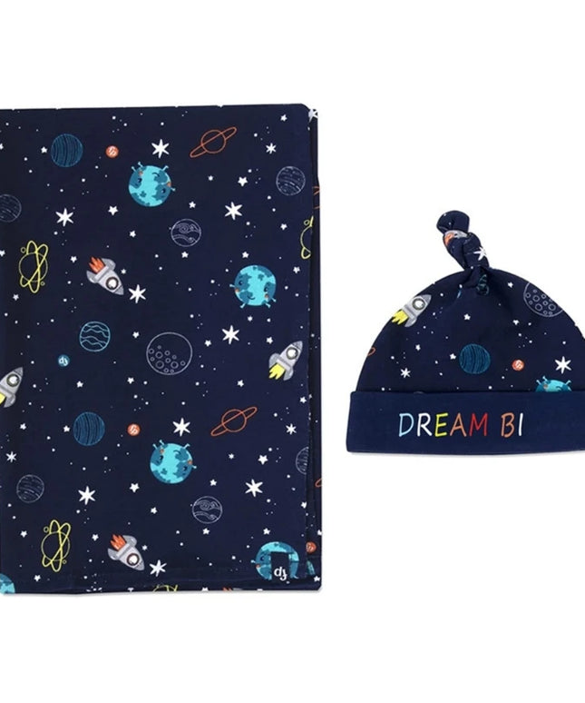Baby Swaddle and Hat set