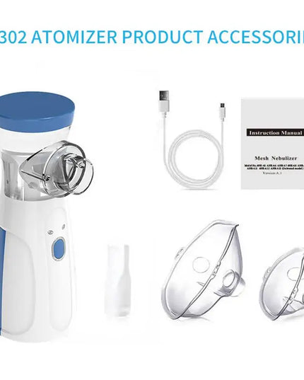 Portable Outdoor Nebulizer: Silent Mesh Mini Inhaler for Asthma Relief in Kids and Adults