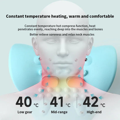 Multifunctional Electric Neck Massager: Vibration and Heat Therapy for Cervical Spine Relief