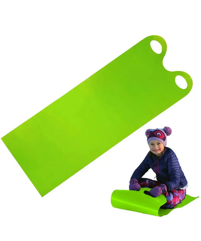 Lightweight Snow Sled: Roll-Up Design with Handle for Easy Transport